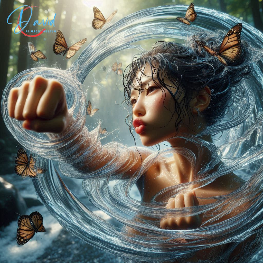 Sister continues to practice boxing, running water fist, butterfly style