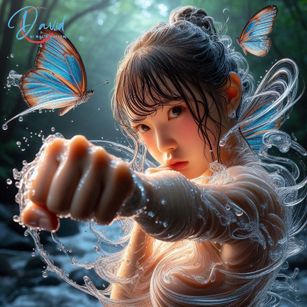 Sister continues to practice boxing, running water fist, butterfly style