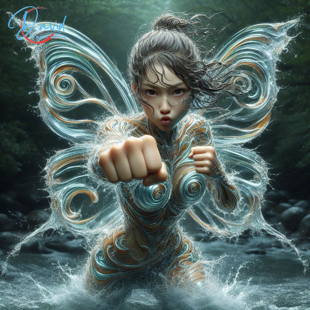 Sister continues to practice boxing, running water fist, butterfly style
