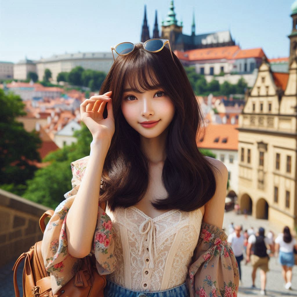 Women travel around the world. 24