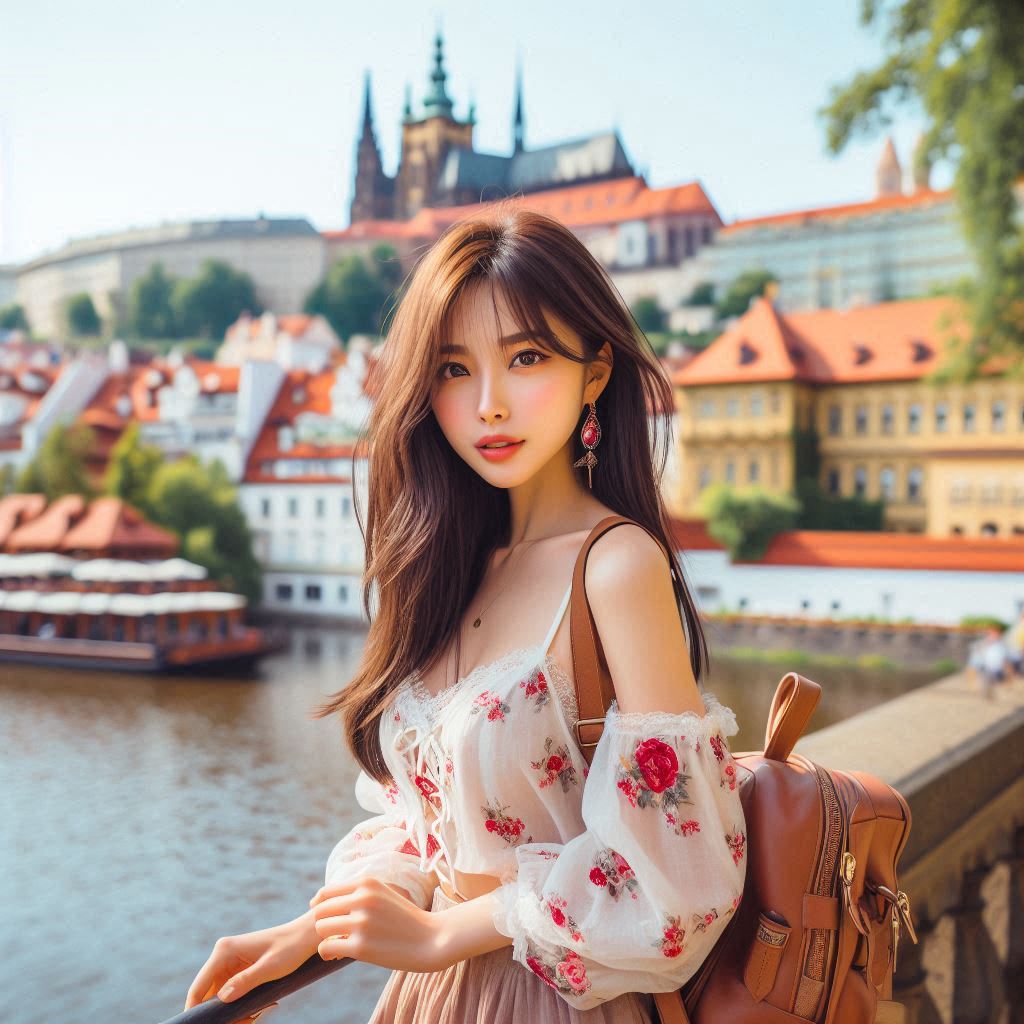 Women travel around the world. 24