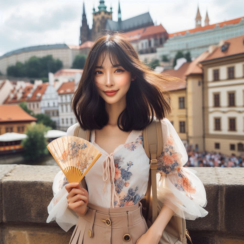 Women travel around the world. 24