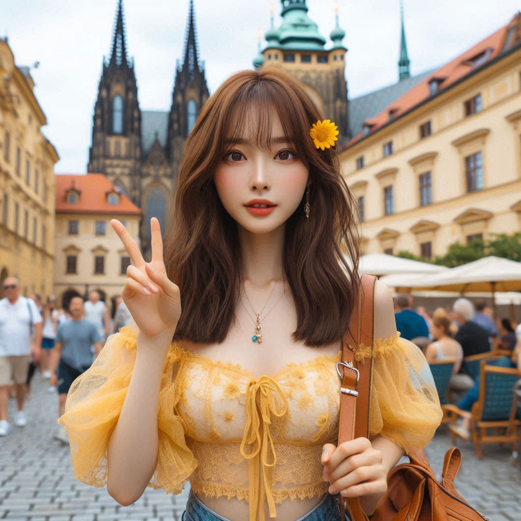 Women travel around the world. 24
