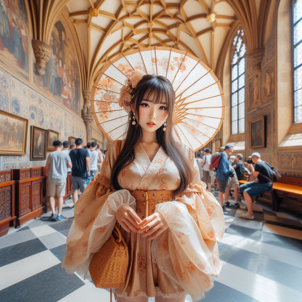 Women travel around the world. 24
