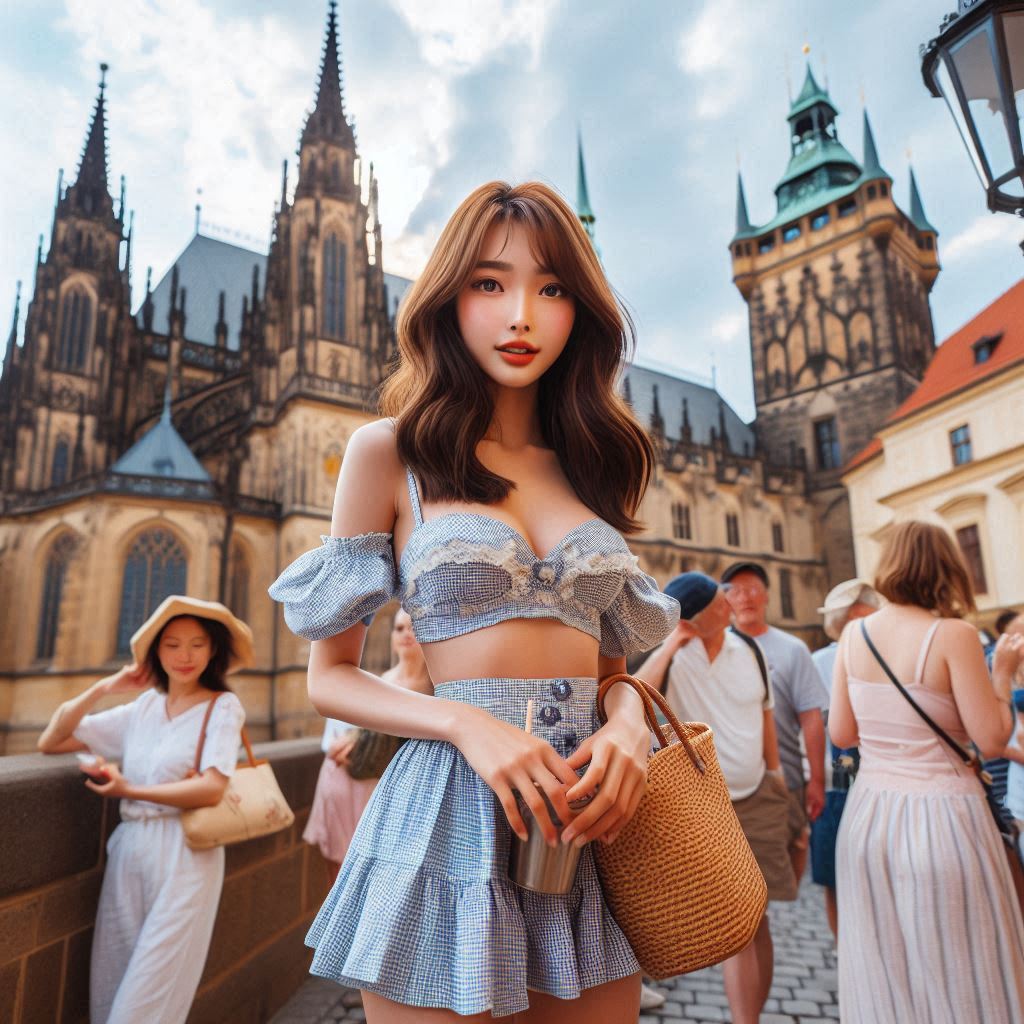 Women travel around the world. 24