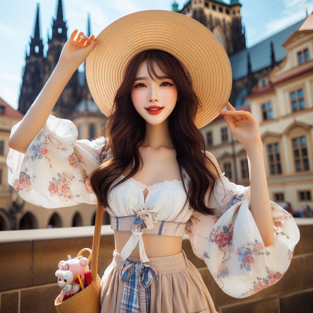 Women travel around the world. 24