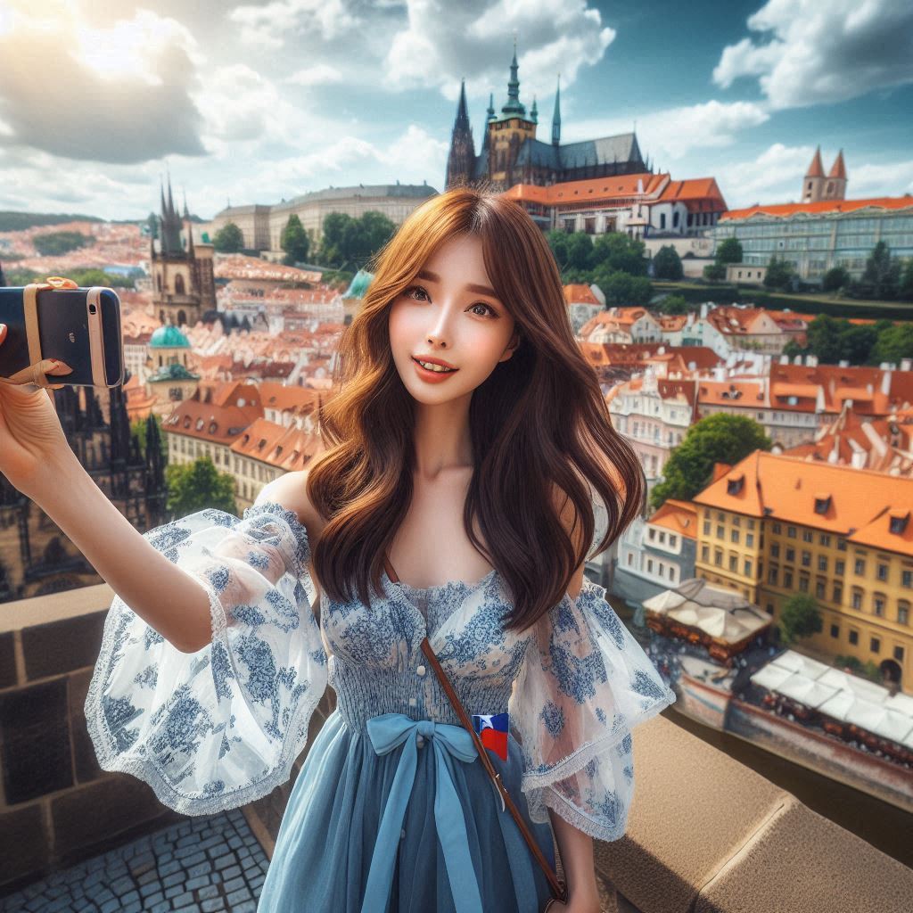 Women travel around the world. 24