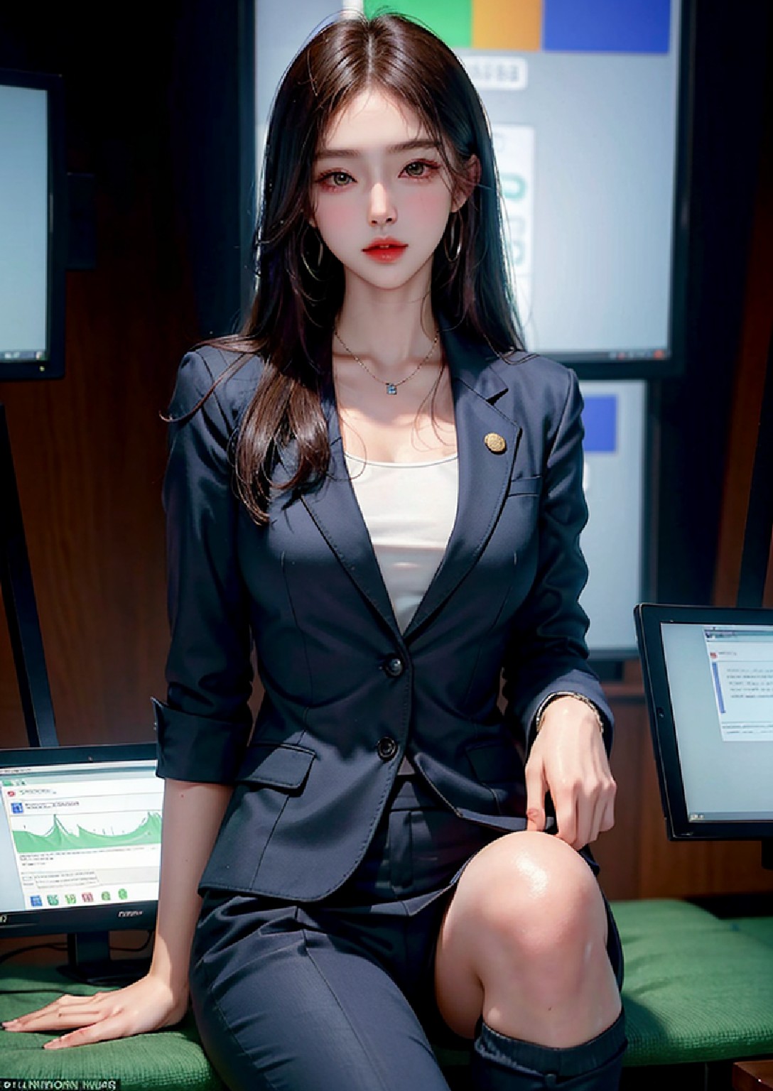 Fall in love with a female anchor