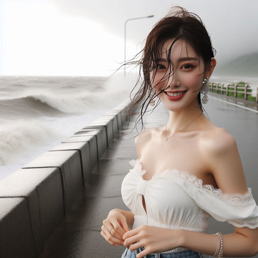 傻妹去觀大浪