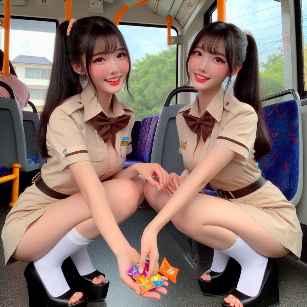 "Hurry! Wait online!" Series (5) By Bus