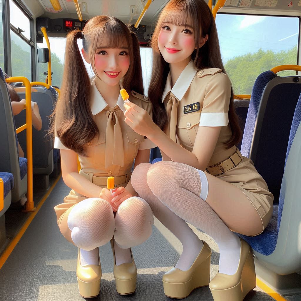 "Hurry! Wait online!" Series (5) By Bus