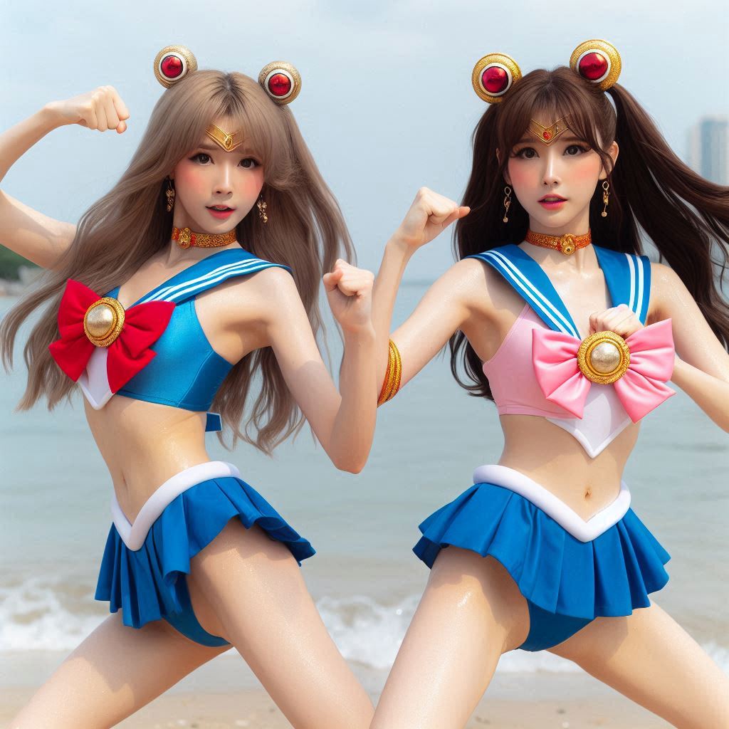 Cosplay Series. Beautiful Warrior Girl III. Emotional Changes