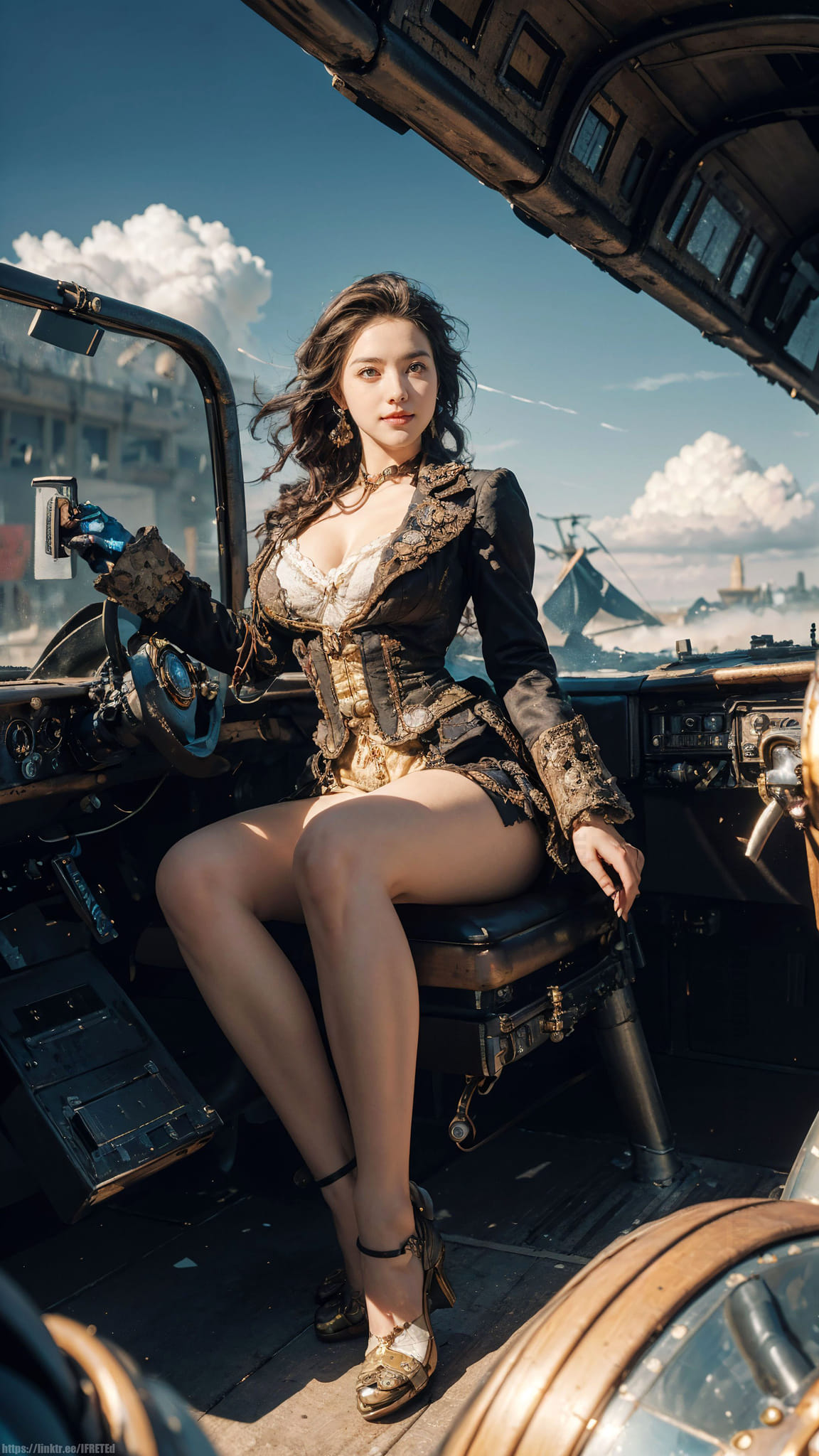 Sexy and deadly pirate captain