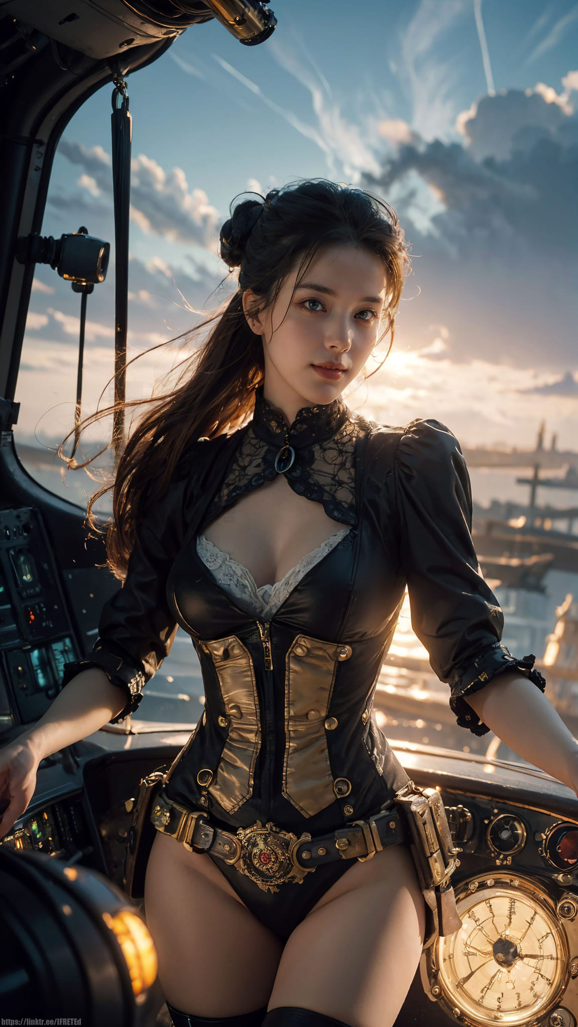 Sexy and deadly pirate captain