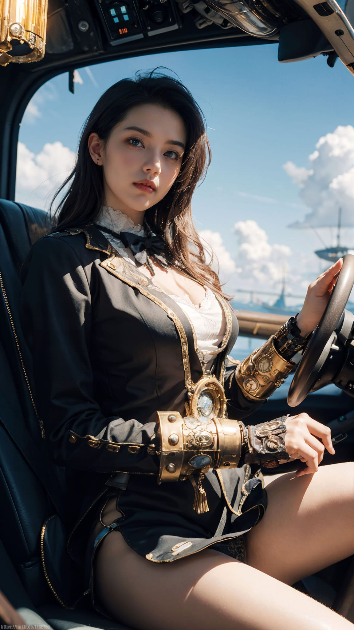 Sexy and deadly pirate captain