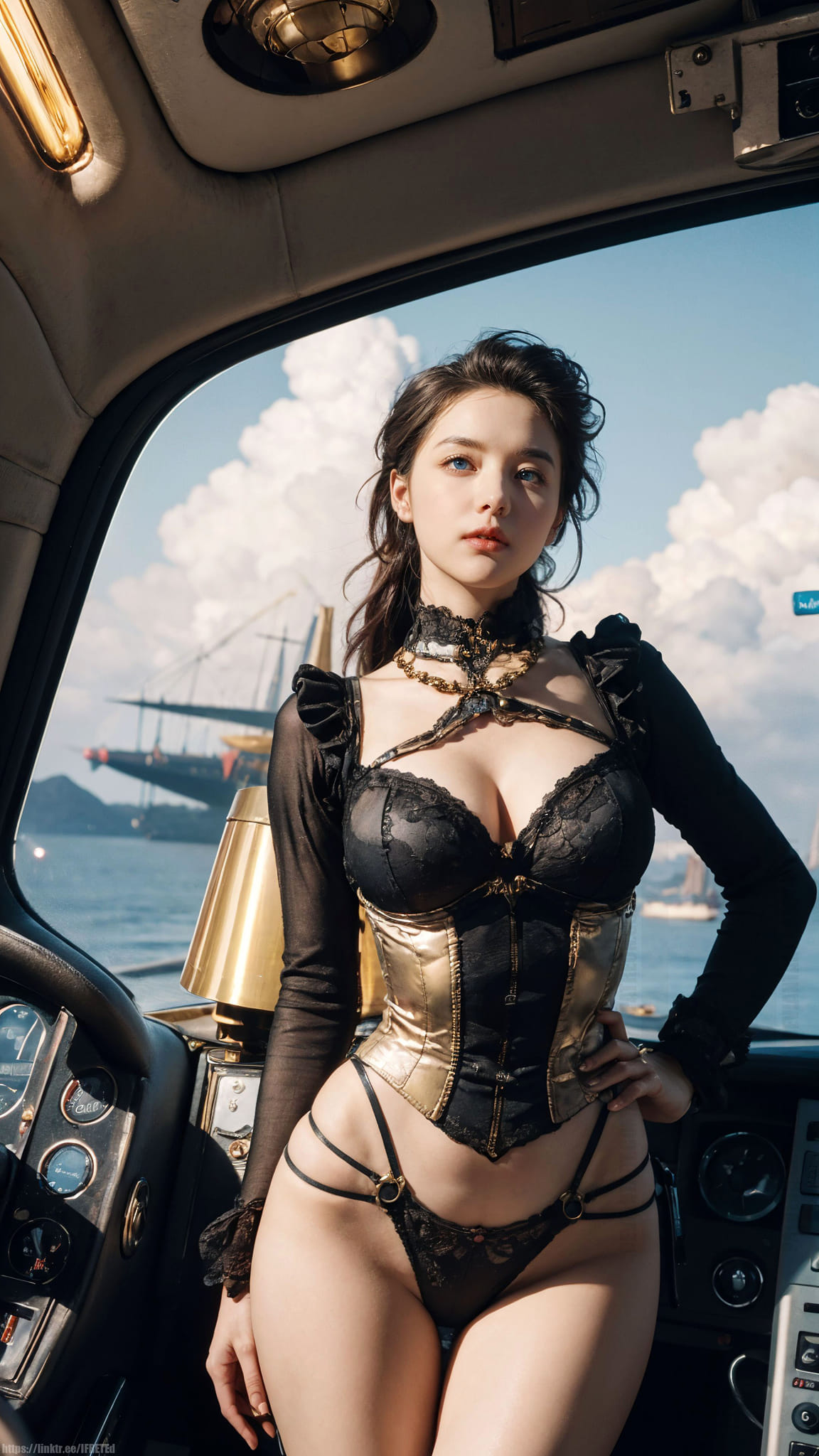 Sexy and deadly pirate captain