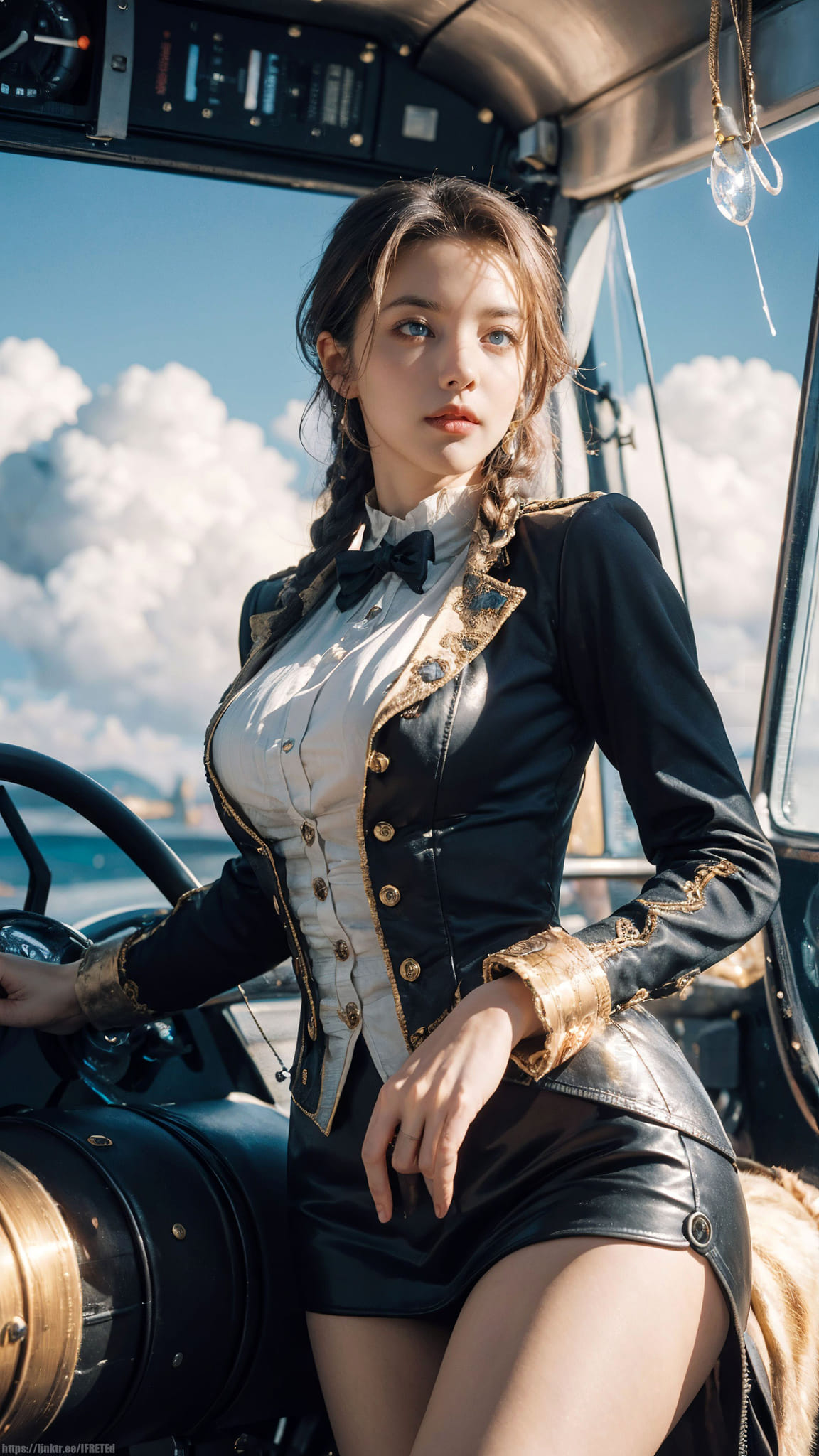 Sexy and deadly pirate captain