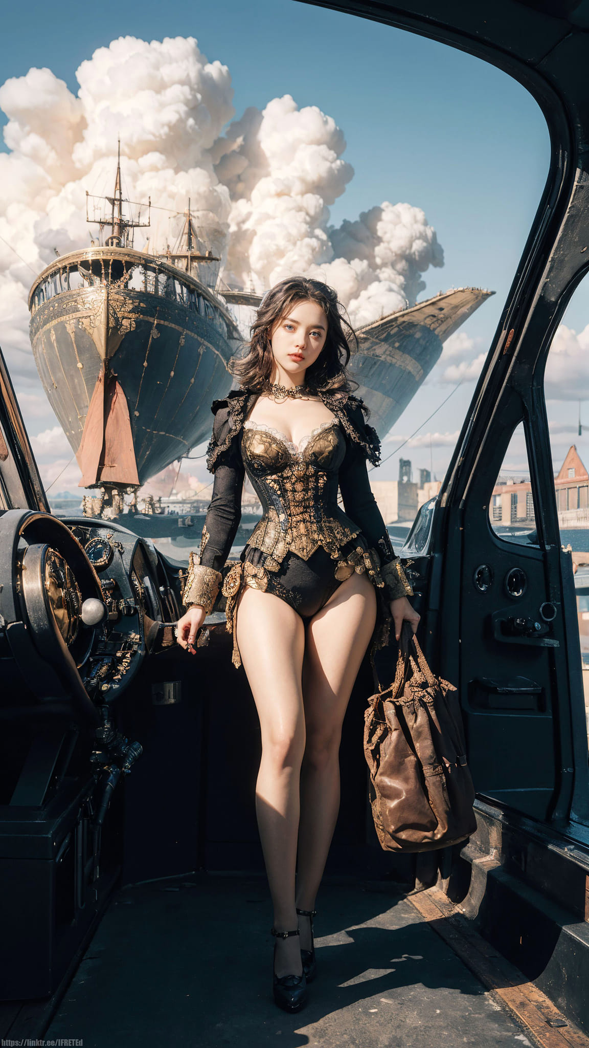 Sexy and deadly pirate captain