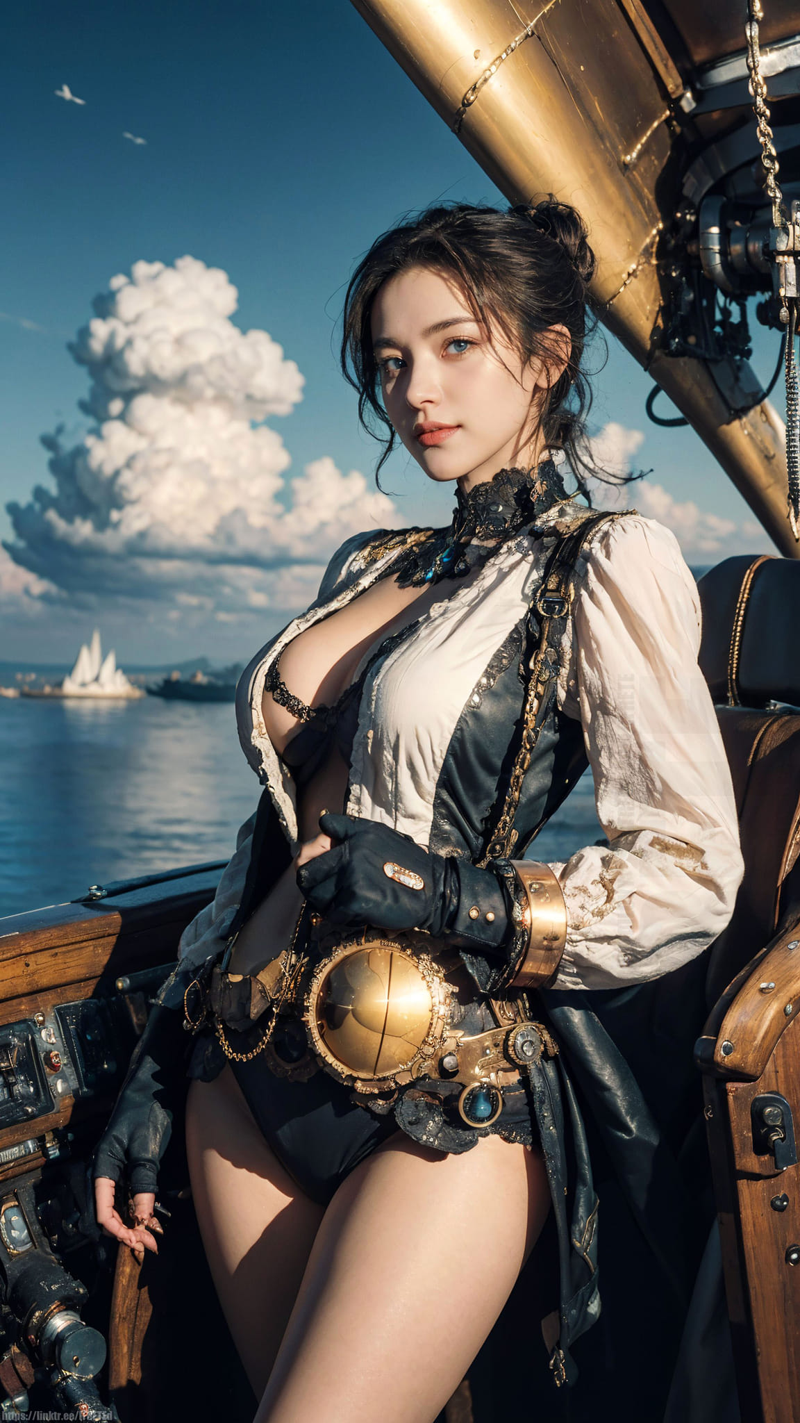 Sexy and deadly pirate captain