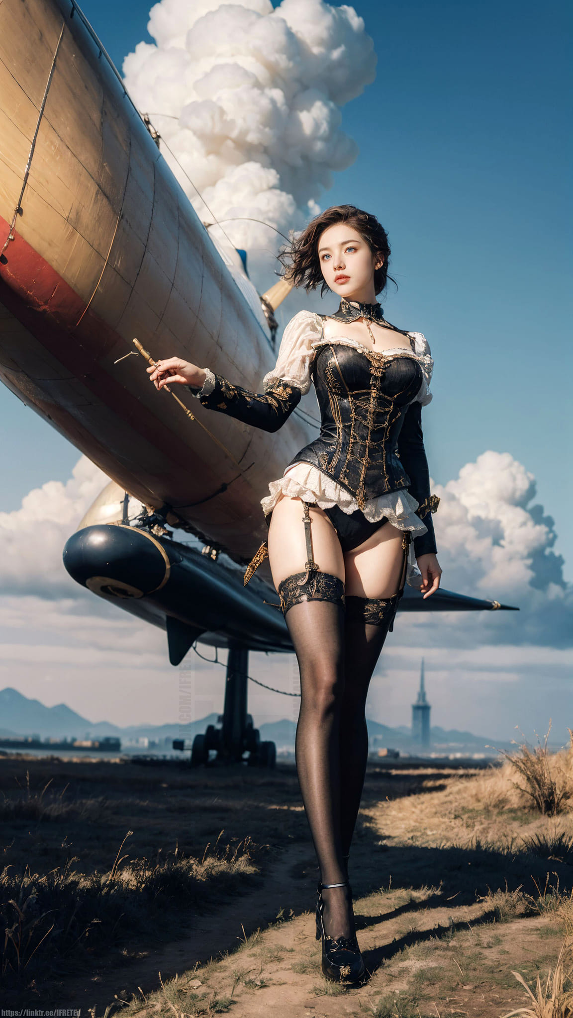 Sexy and deadly pirate captain