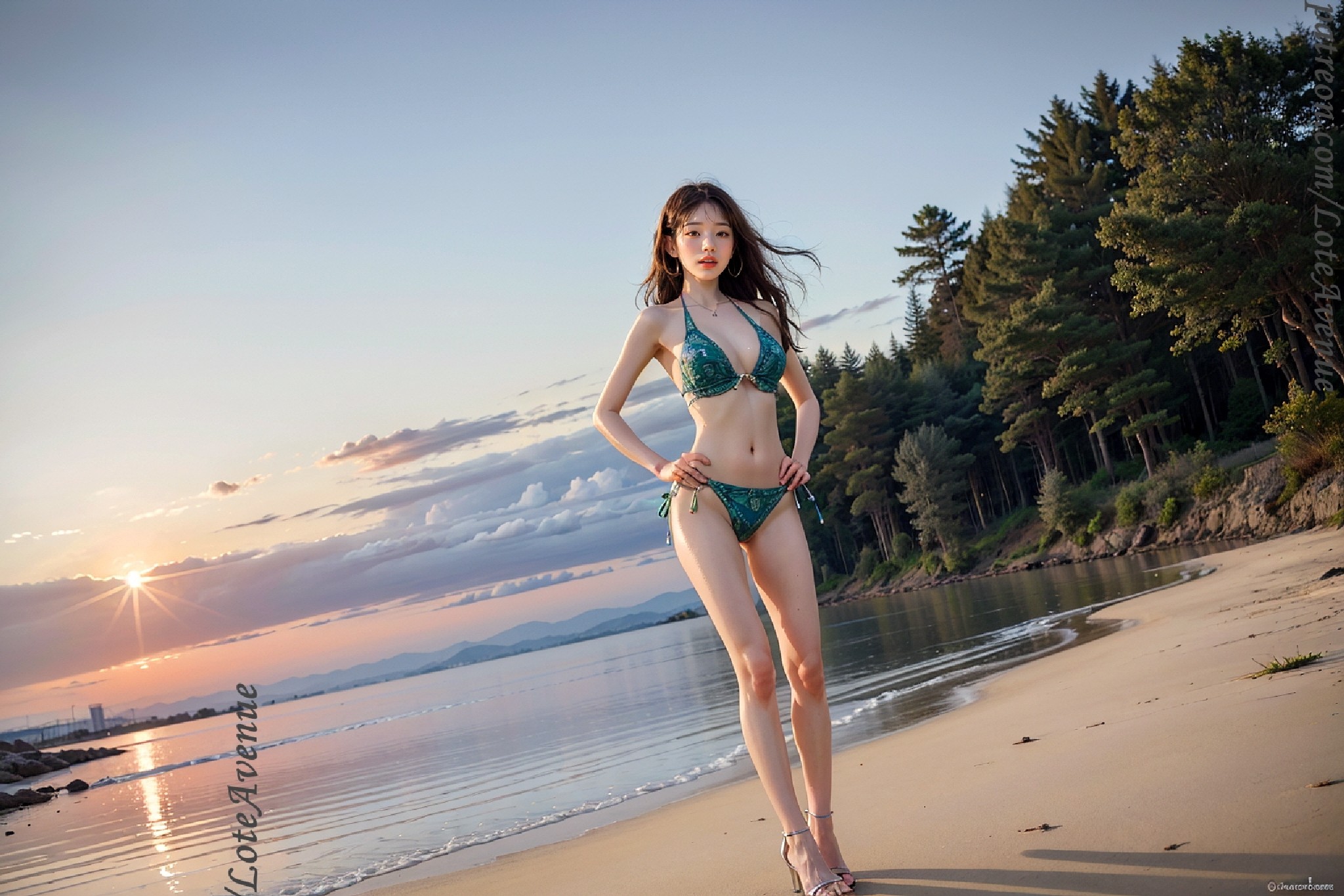 Sakura Sunrise & Sunset Bikini