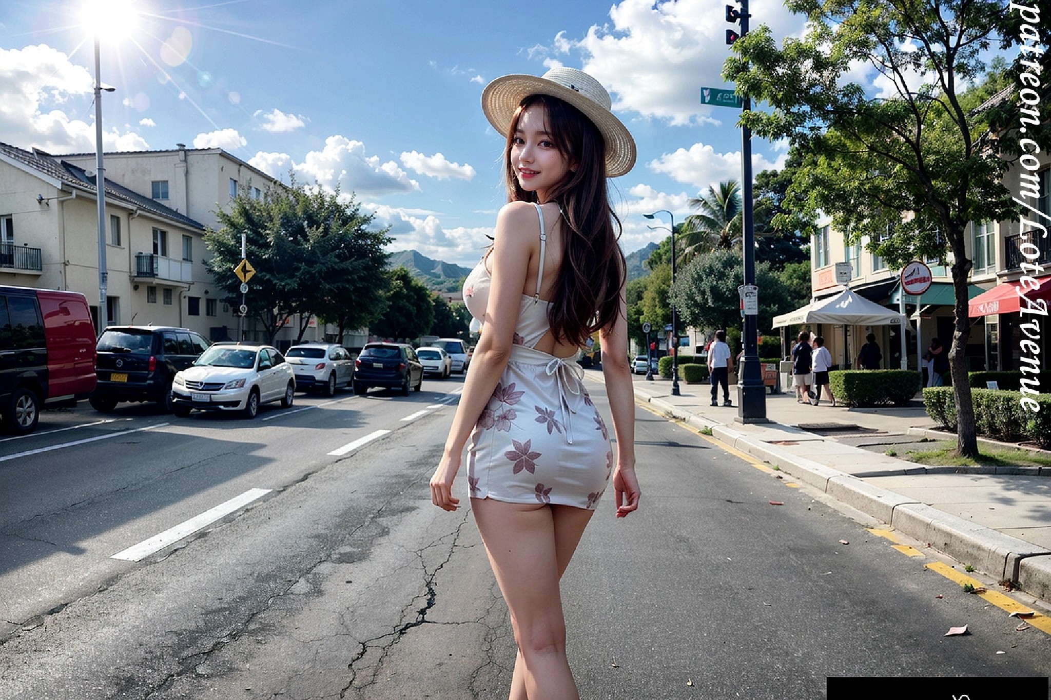 Dating Rurina - Floral Dress (Photo Album)