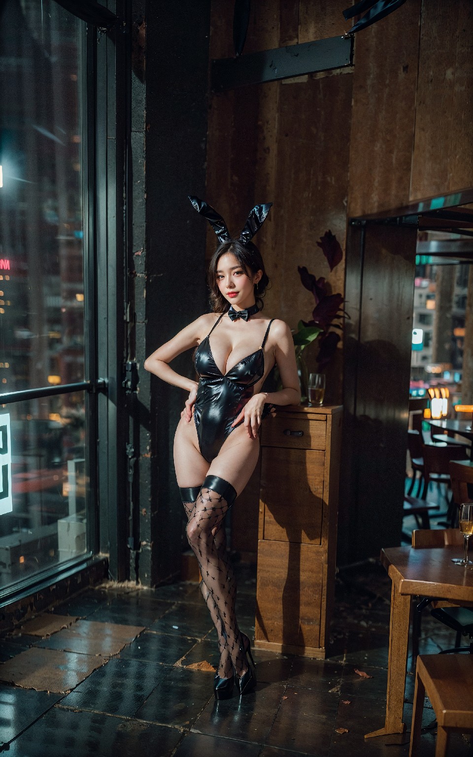 model + test-tight + dress