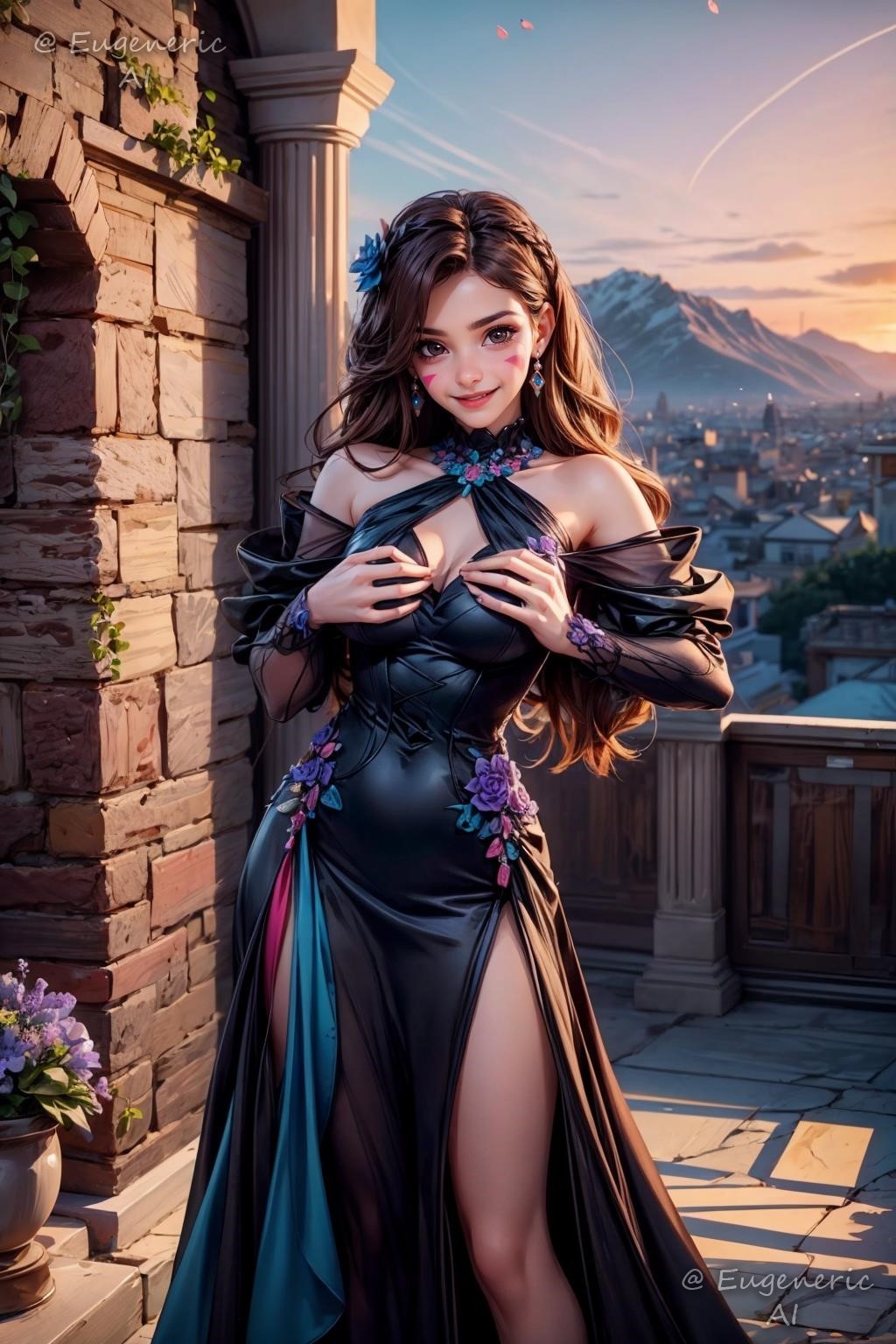! D.Va (Overwatch) 2 commission cocktail dresses archive with all images