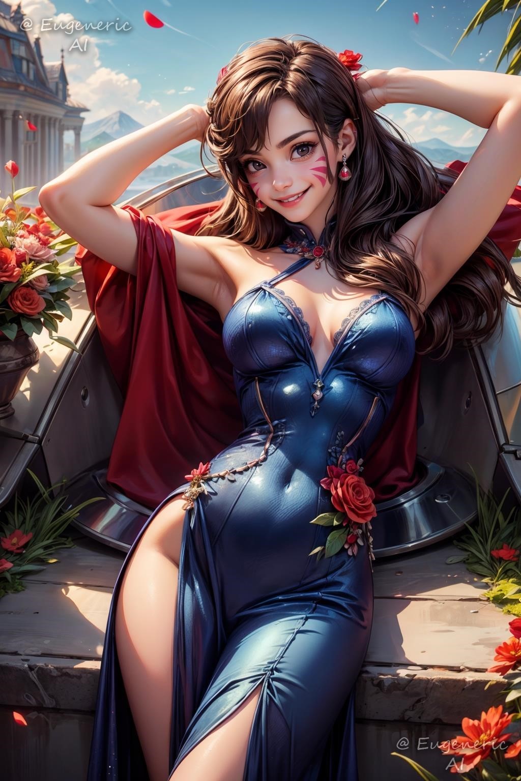 ! D.Va (Overwatch) 2 commission cocktail dresses archive with all images