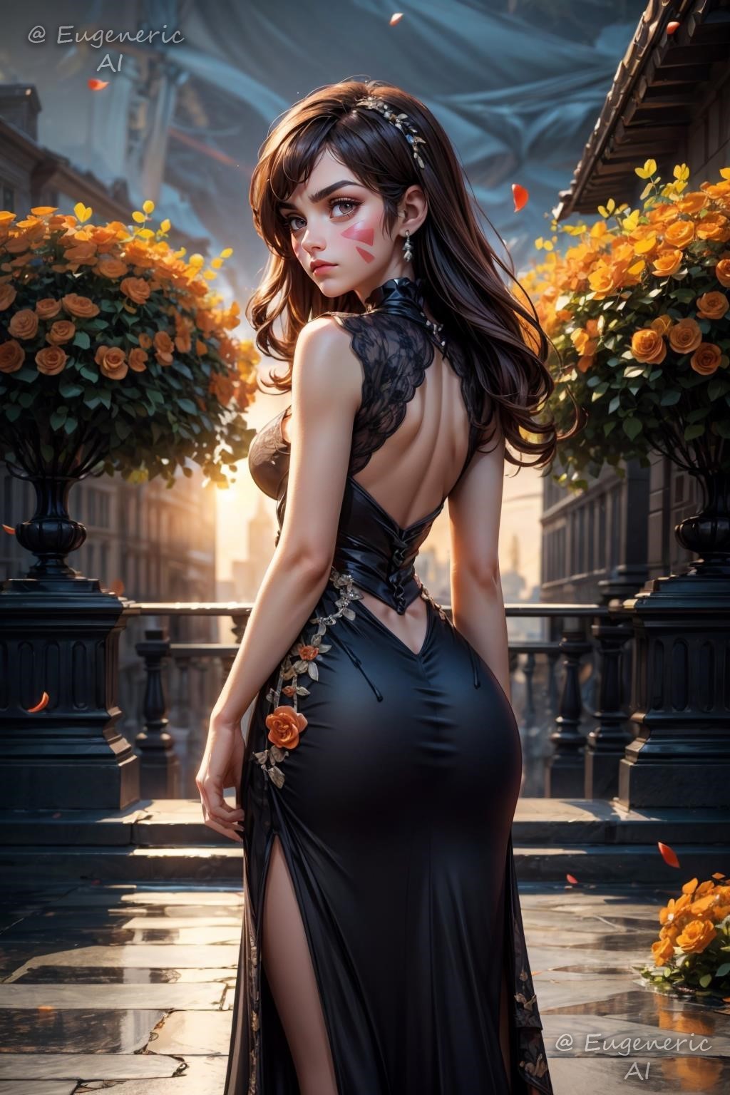 ! D.Va (Overwatch) 2 commission cocktail dresses archive with all images
