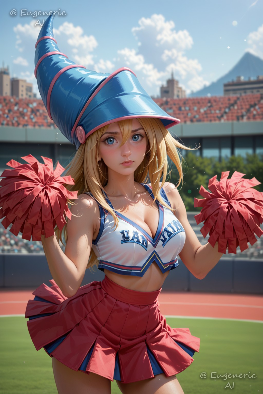 ! Dark Magician Girl (Yu-Gi-Oh) 3 (Y) commission cheerleader archive with all