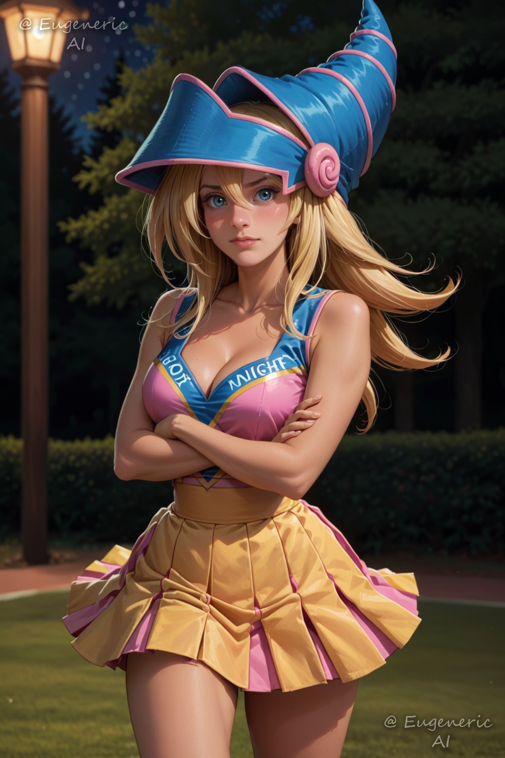 ! Dark Magician Girl (Yu-Gi-Oh) 3 (Y) commission cheerleader archive with all