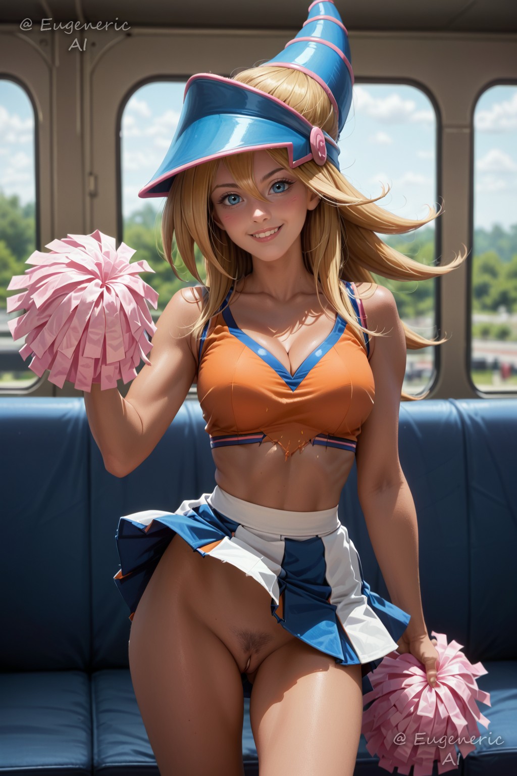 ! Dark Magician Girl (Yu-Gi-Oh) 3 (Y) commission cheerleader archive with all