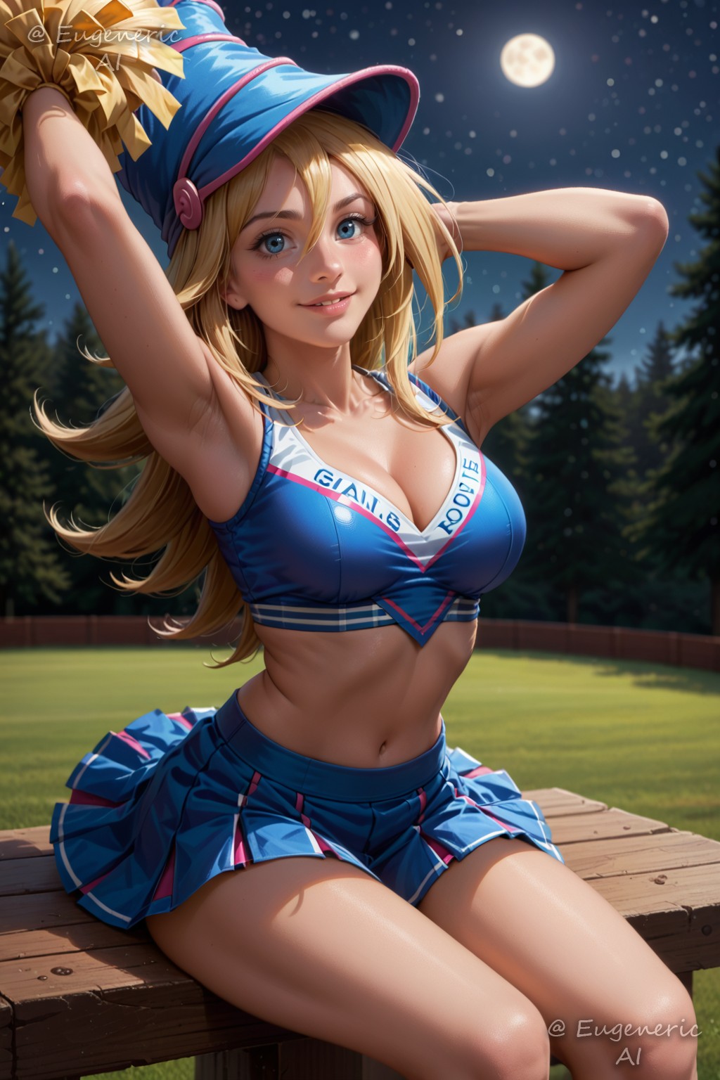 ! Dark Magician Girl (Yu-Gi-Oh) 3 (Y) commission cheerleader archive with all