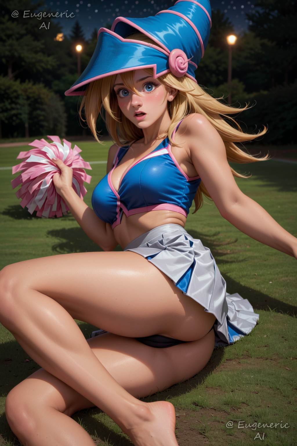 ! Dark Magician Girl (Yu-Gi-Oh) 3 (Y) commission cheerleader archive with all
