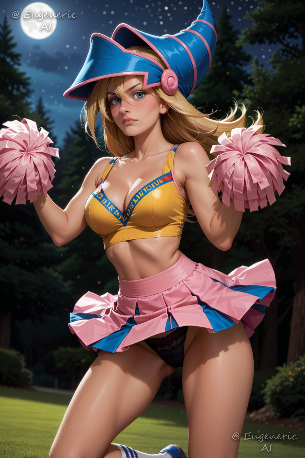 ! Dark Magician Girl (Yu-Gi-Oh) 3 (Y) commission cheerleader archive with all
