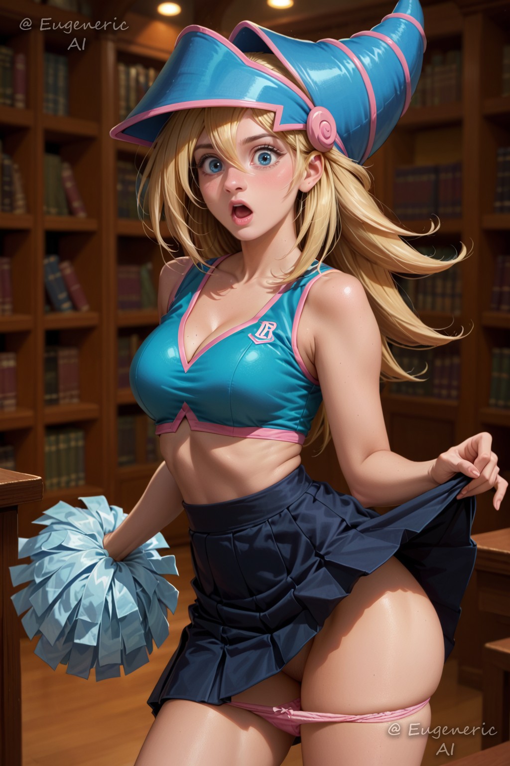 ! Dark Magician Girl (Yu-Gi-Oh) 3 (Y) commission cheerleader archive with all