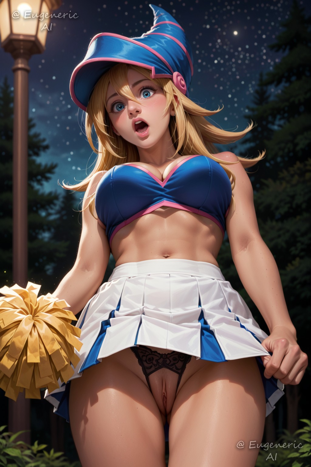 ! Dark Magician Girl (Yu-Gi-Oh) 3 (Y) commission cheerleader archive with all