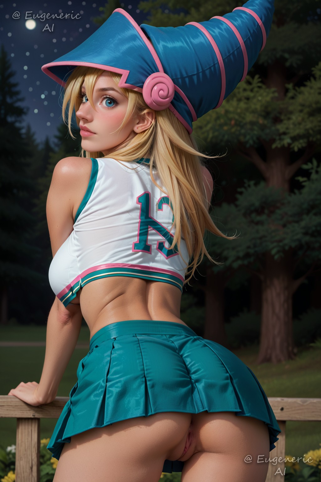 ! Dark Magician Girl (Yu-Gi-Oh) 3 (Y) commission cheerleader archive with all