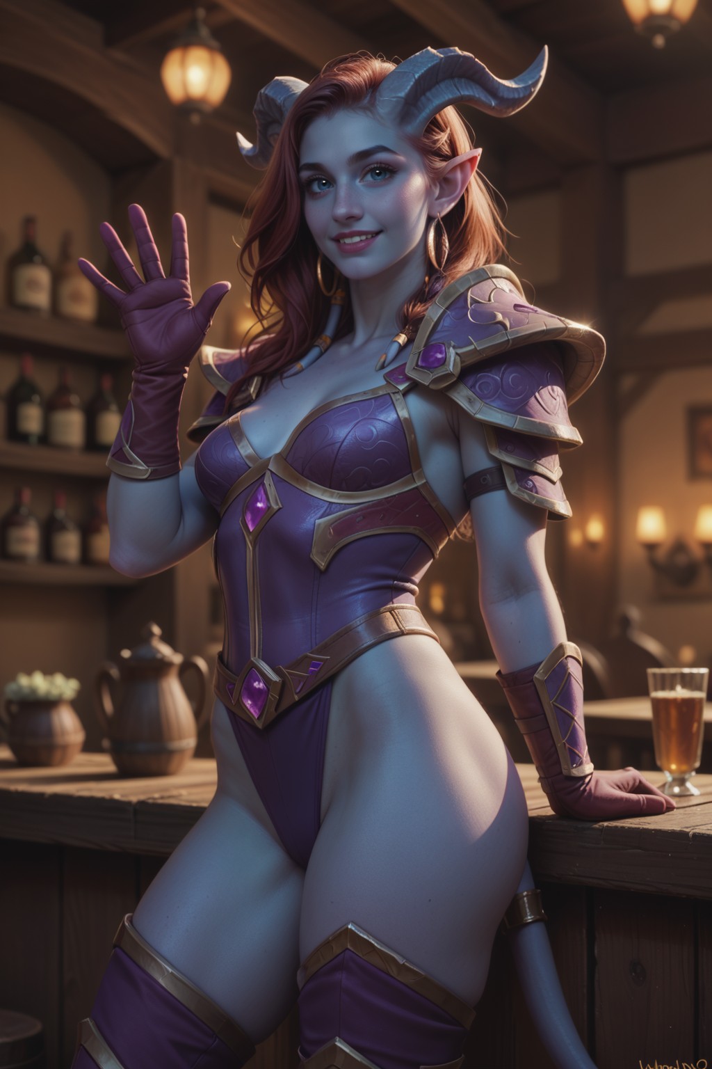 ! Draenei (Warcraft) (Y) commission blue one 2 archive with all images