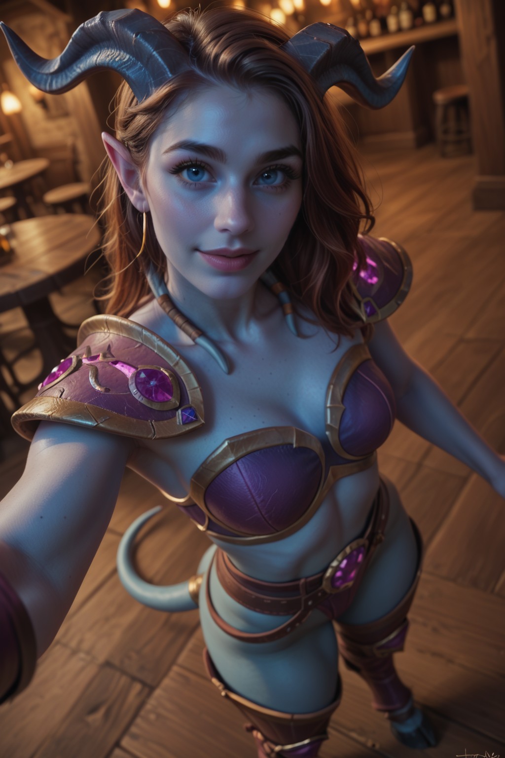 ! Draenei (Warcraft) (Y) commission blue one 2 archive with all images