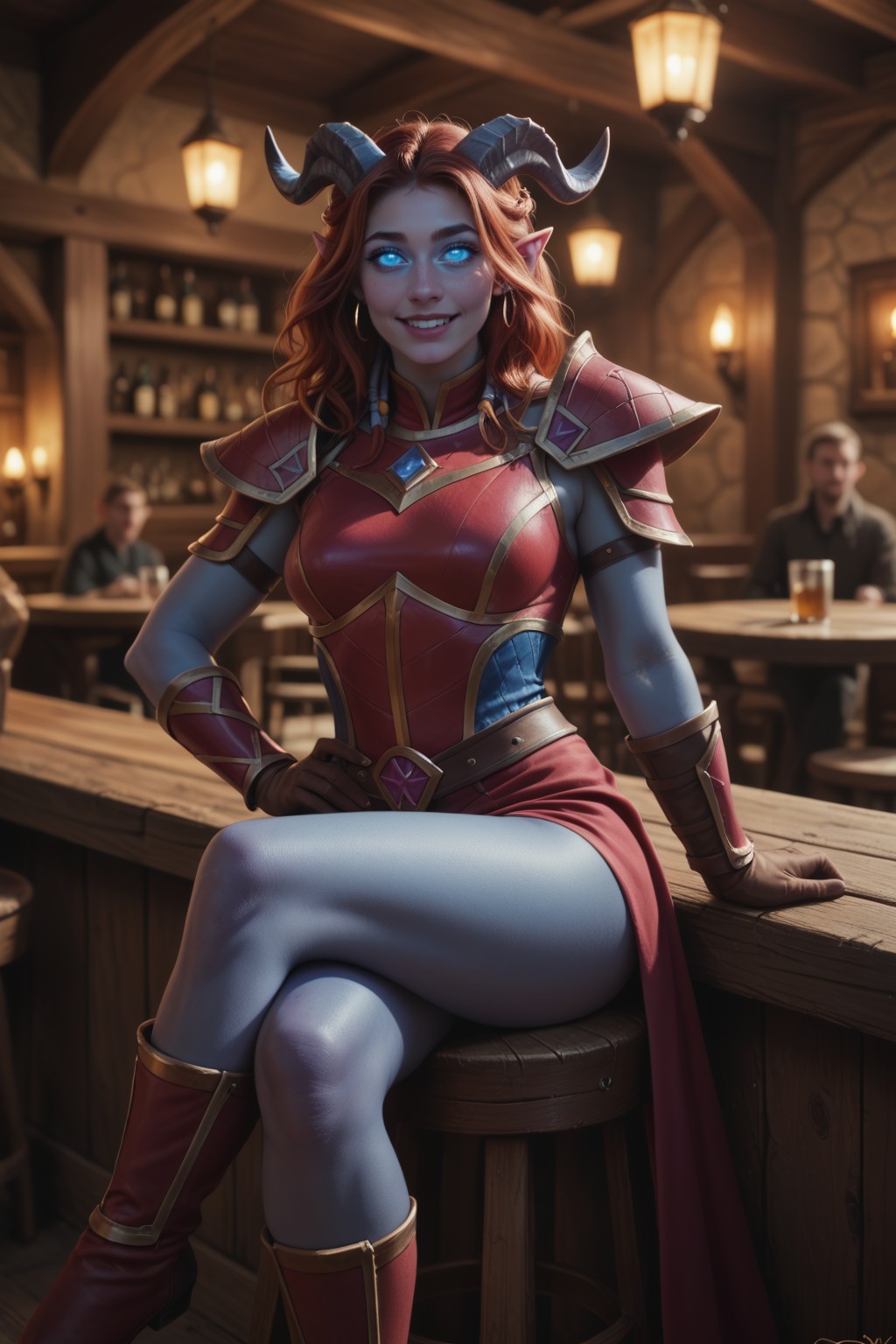 ! Draenei (Warcraft) (Y) commission blue one 2 archive with all images