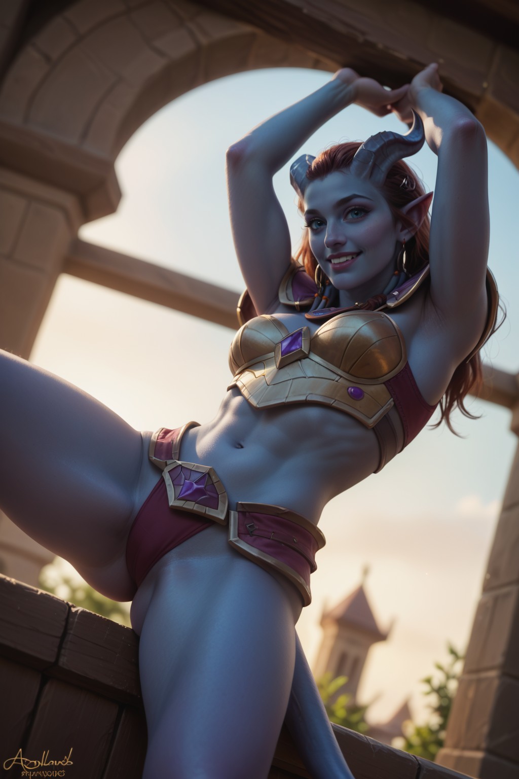 ! Draenei (Warcraft) (Y) commission blue one 2 archive with all images