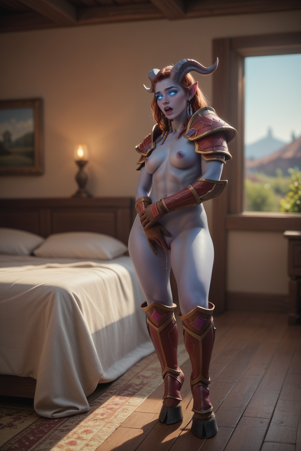 ! Draenei (Warcraft) (Y) commission blue one 2 archive with all images