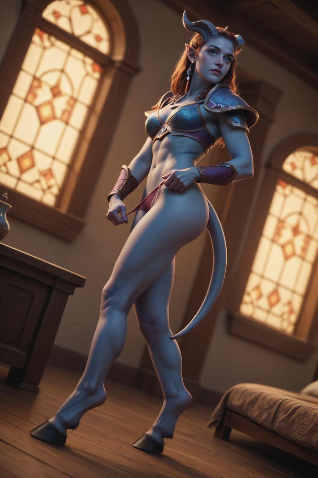 ! Draenei (Warcraft) (Y) commission blue one 2 archive with all images