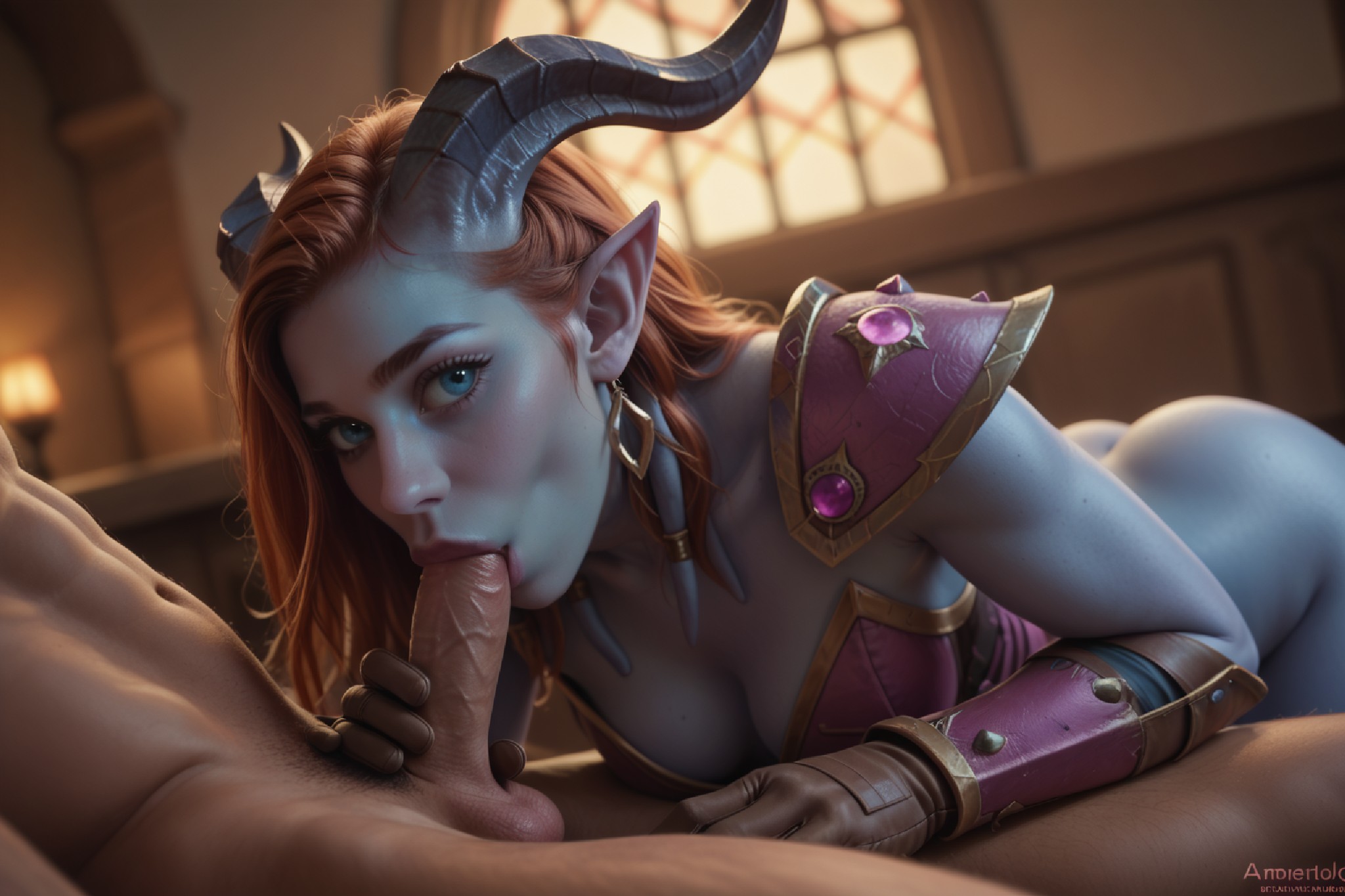 ! Draenei (Warcraft) (Y) commission blue one 2 archive with all images