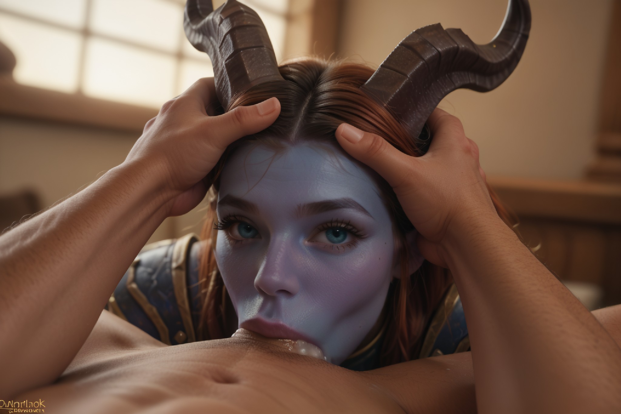 ! Draenei (Warcraft) (Y) commission blue one 2 archive with all images