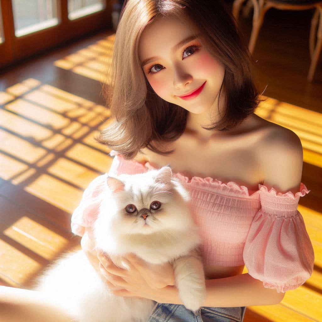 Can't resist the little pink kitten pad