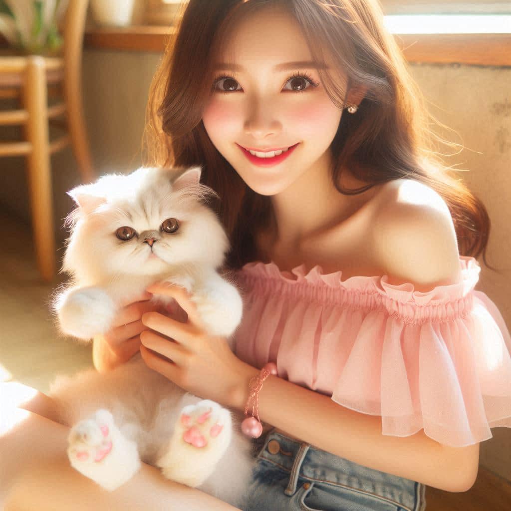 Can't resist the little pink kitten pad