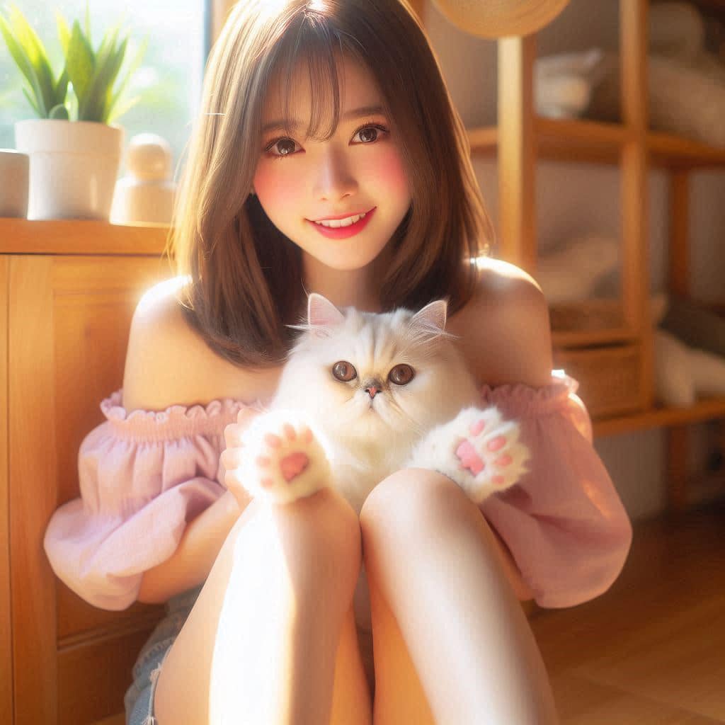 Can't resist the little pink kitten pad